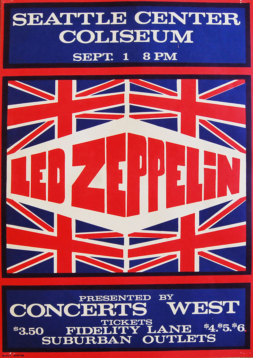 LED ZEPPELIN Style Concert Poster Canvas Print & Poster Wall Art - AI PRINT LAB
